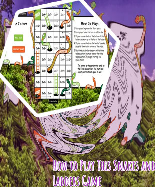 Play snakes and ladders game